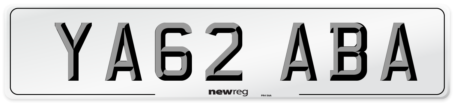 YA62 ABA Number Plate from New Reg